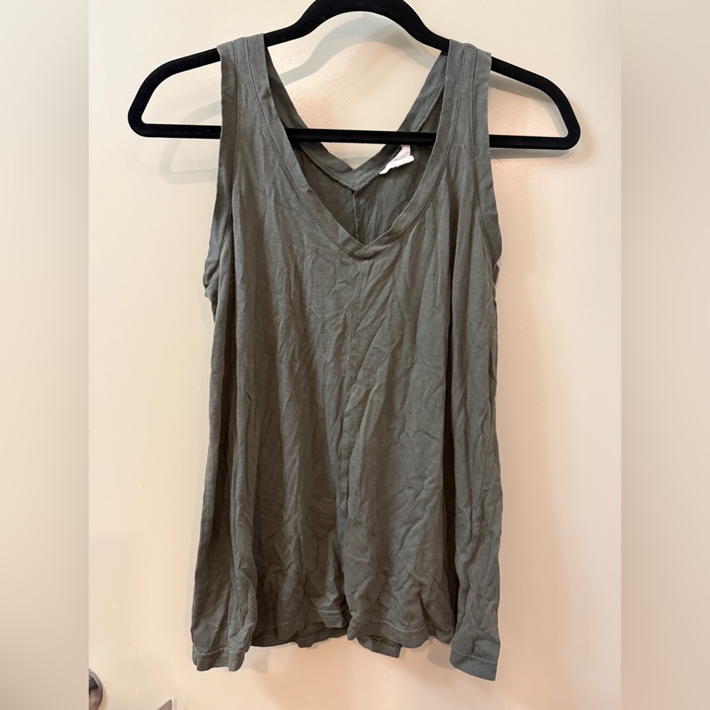 Caslon Olive Grey Tank Top